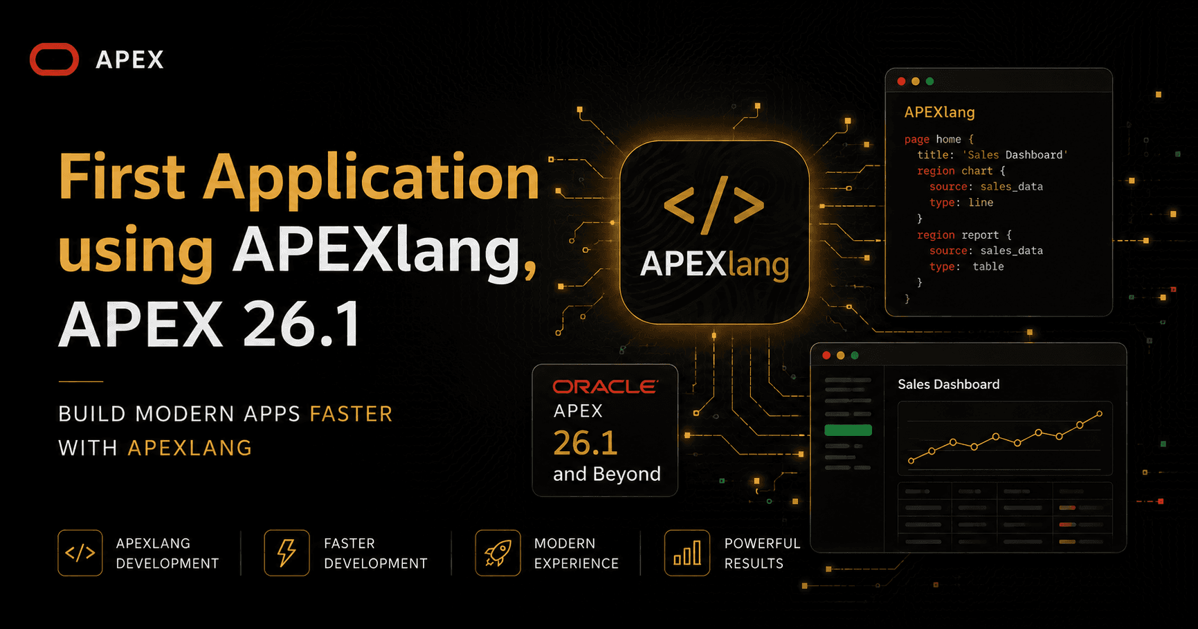 First Application using APEXlang.